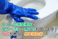 トイレの隙間掃除で臭い・汚れ・黒ずみもスッキリ！プロが教える簡単掃除術